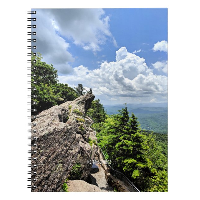 Caderno Espiral Blue Ridge Mountain, Carolina do Norte (Frente)