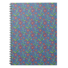 Caderno Espiral Blue Sky | Dancing Watercolor Daisies