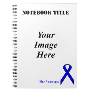 Caderno Espiral Blue Standard Ribbon por Kenneth Yoncich
