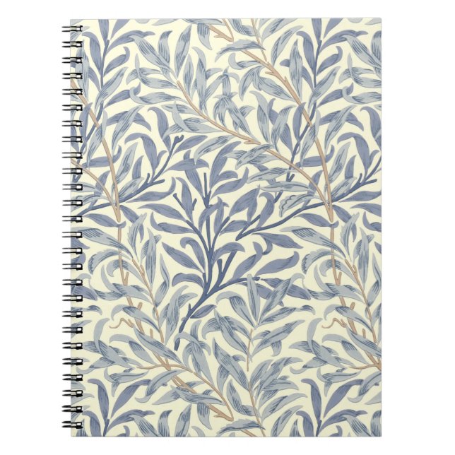 Caderno Espiral Blue Willow Bough (por William Morris) (Frente)