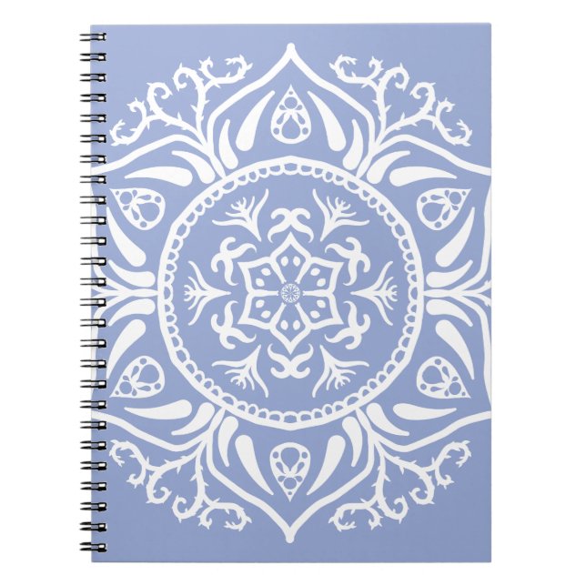 Caderno Espiral Blueberry Mandala (Frente)