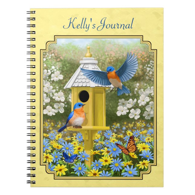 Caderno Espiral Bluebird e redondo Amarelo (Frente)