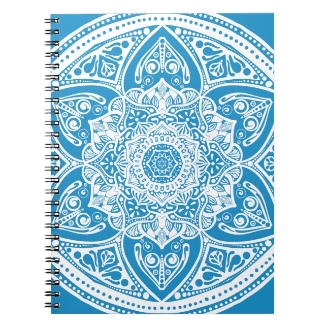 Caderno Espiral Bluebird Mandala (Frente)