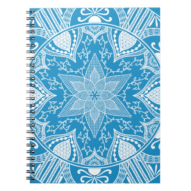 Caderno Espiral Bluebird Mandala (Frente)