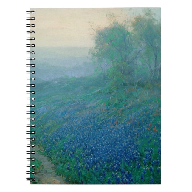 Caderno Espiral Bluebonnets no amanhecer, Onderdonk (Frente)