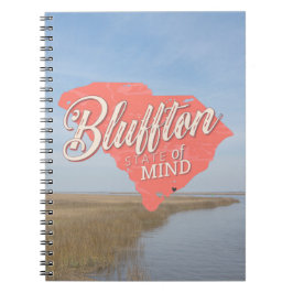 Caderno Espiral Bluffton Estado de Espírito Lowcountry Carolina do