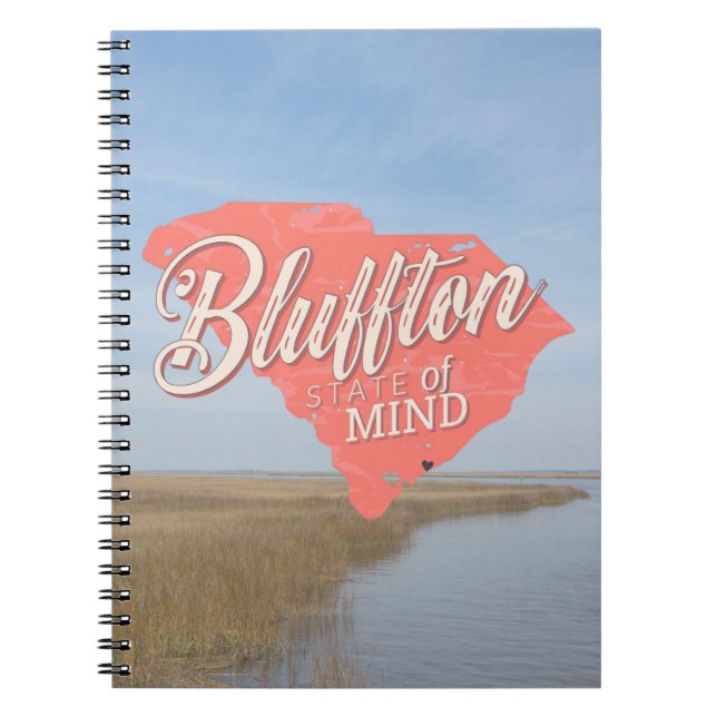 Caderno Espiral Bluffton State of Mind Lowcountry South Carolina (Frente)