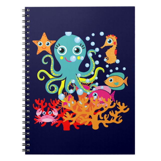 Caderno Espiral Boa vinda ao oceano (Frente)