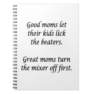 Caderno Espiral Boas Mães Deixam Crianças Encararem Beatê