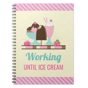 Caderno Espiral Bobo Trabalhando até o Sorvete - Minhas Tratament