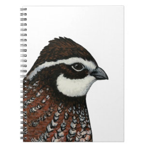 Caderno Espiral Bobwhite Quail Head