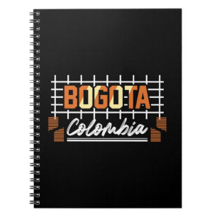 Caderno Espiral Bogotá Colômbia Tipografia Retro Design