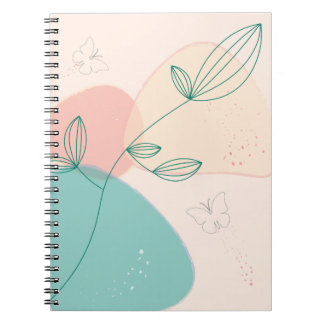 Caderno Espiral Bohemian notebook with a nature view