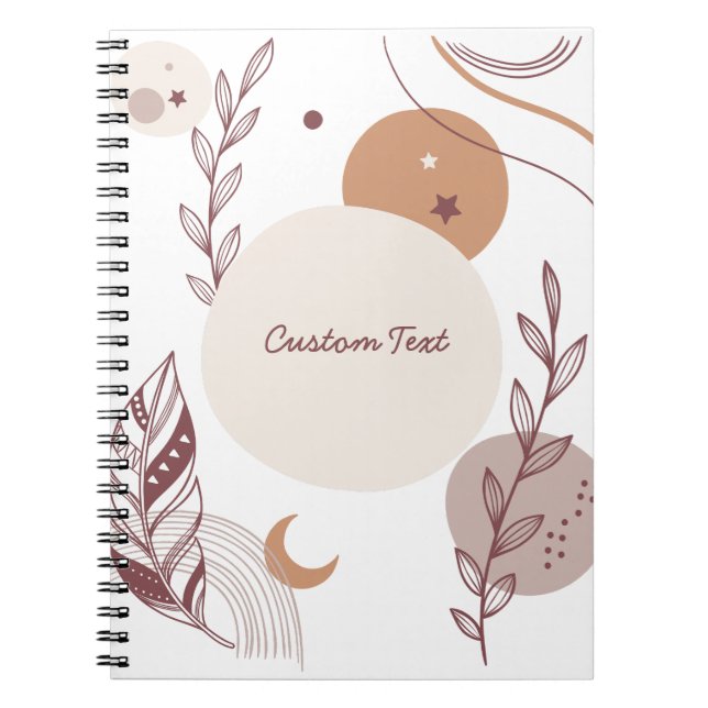 Caderno Espiral Bohemien Teacher Apreciação moderno costume (Frente)