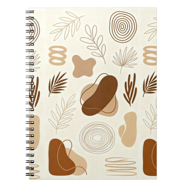 Caderno Espiral Boho Abstract Aesthetic Journal (Frente)