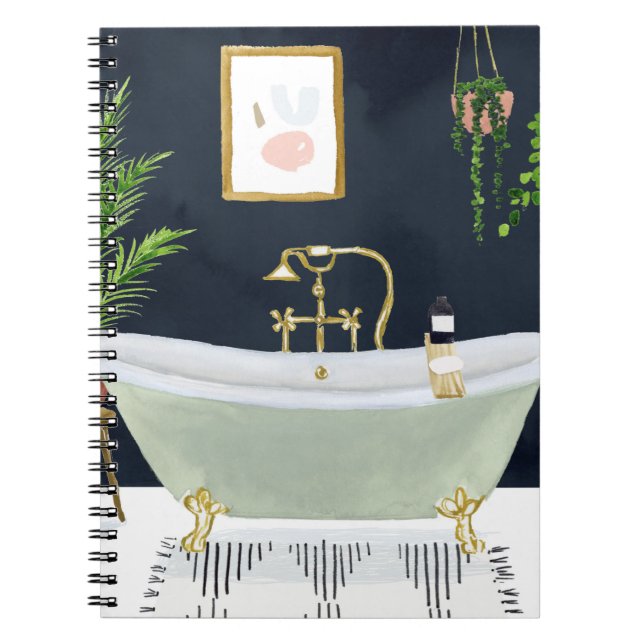 Caderno Espiral Boho Bath I (Frente)