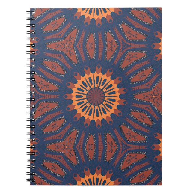 Caderno Espiral Boho Bloom Mandala (Frente)