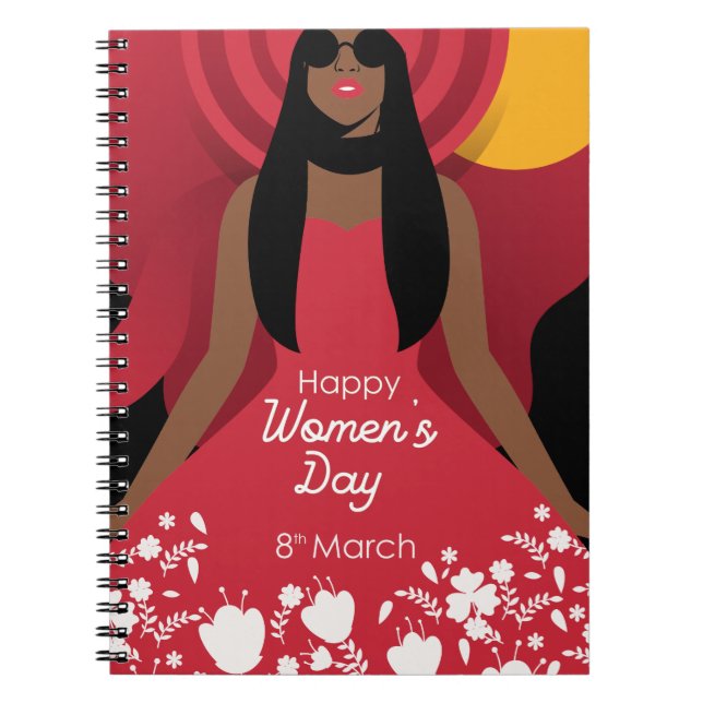 Caderno Espiral Boho International Mulheres Day (Frente)