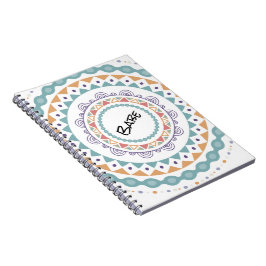 Caderno Espiral Boho personalizável