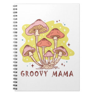 Caderno Espiral Boho Retro Groovy Mama