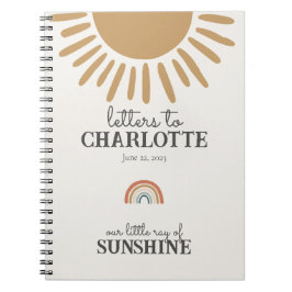 Caderno Espiral Boho sunsher letters para o meu livro infantil da 