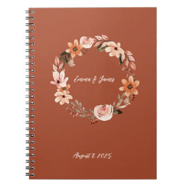 Caderno Espiral Boho Watercolor Floral Personalizado