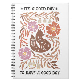 Caderno Espiral Boho Wildflower It's A Good Day To Have A Good Day