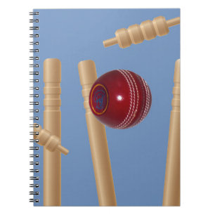 Caderno Espiral Bola De Críquete E Pedaços,