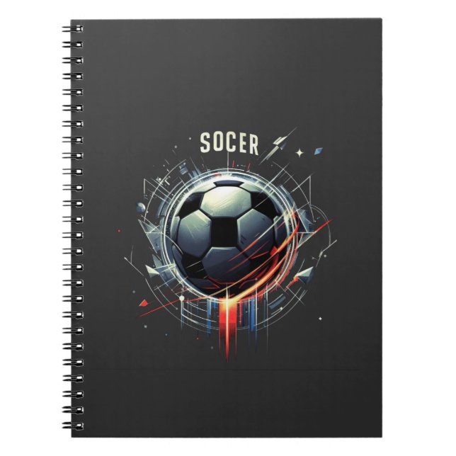 Caderno Espiral bola de futebol (Frente)