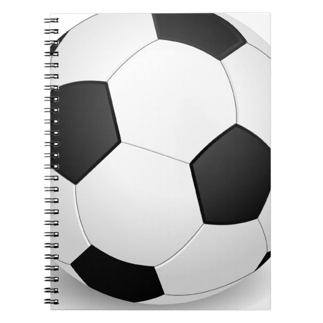 Caderno Espiral Bola de futebol 3D (Frente)
