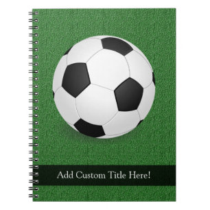Caderno Espiral Bola de futebol personalizada