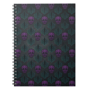 CADERNO ESPIRAL BOLA DE PEDRA DE PULA DE PULA DAMASK