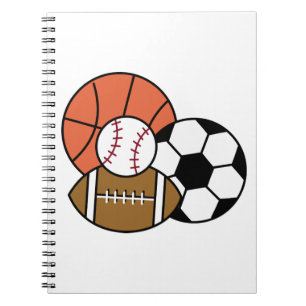 Caderno Espiral Bolas de Esporte