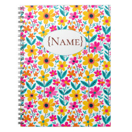 Caderno Espiral Bold Bloom — Personalizado
