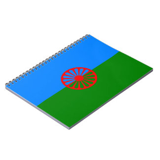 Caderno Espiral Boletim Oficial Romano com bandeira cigana
