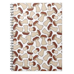 Caderno Espiral Boletus ou Porcini Mushroom Patte sem Fim