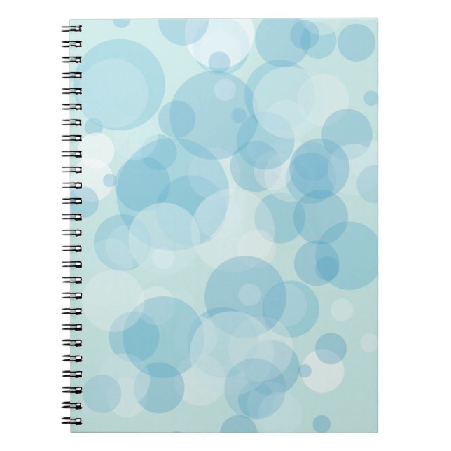 Caderno Espiral Bolhas azuis (Frente)