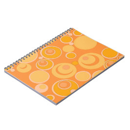Caderno Espiral Bolhas de Bubblego em qualquer lugar Laranja