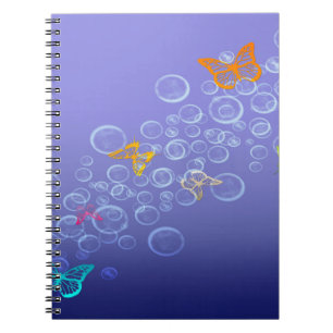 Caderno Espiral Bolhas em Borboletas
