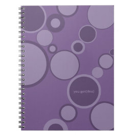 Caderno Espiral Bolhas Roxas - Você Tem Isto!