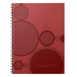 Caderno Espiral Bolhas vermelhas suporte abstrato de tecnologia: V