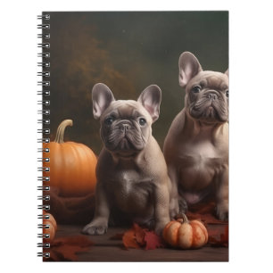 Caderno Espiral Boliche Francês Puppy Autumn Delight Pumpkin
