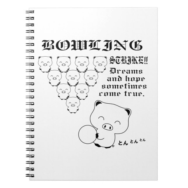 Caderno Espiral Boliche Tee (Frente)
