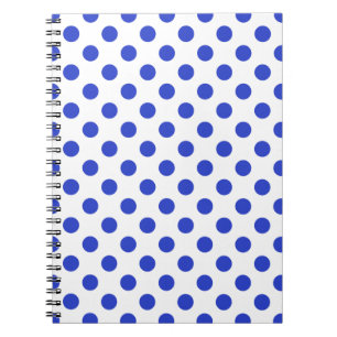 Caderno Espiral Bolinhas azuis