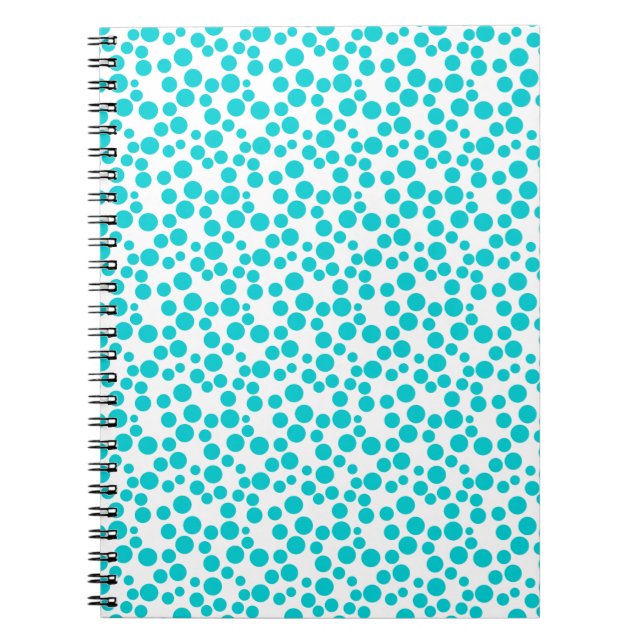Caderno Espiral Bolinhas azul (Frente)
