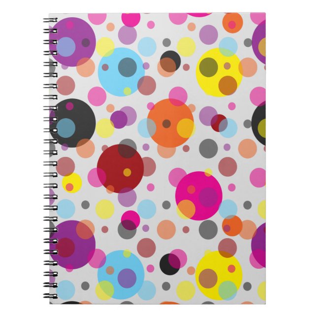 Caderno Espiral Bolinhas coloridas (Frente)
