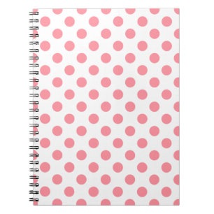 Caderno Espiral bolinhas de cor e brancas