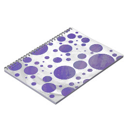 Caderno Espiral Bolinhas de mancha de mirtilo