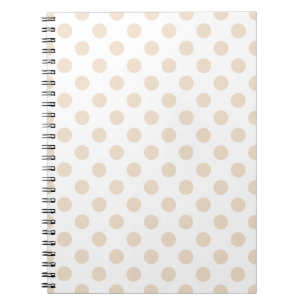 Caderno Espiral Bolinhas de Tan