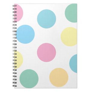 Caderno Espiral Bolinhas multicolores